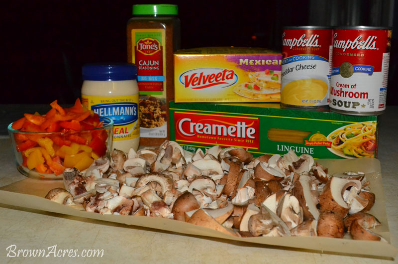 Shrimp-Linguine-Ingredients