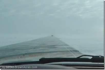 North Dakota ground blizzard