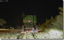 Unloading a combine in Kansas