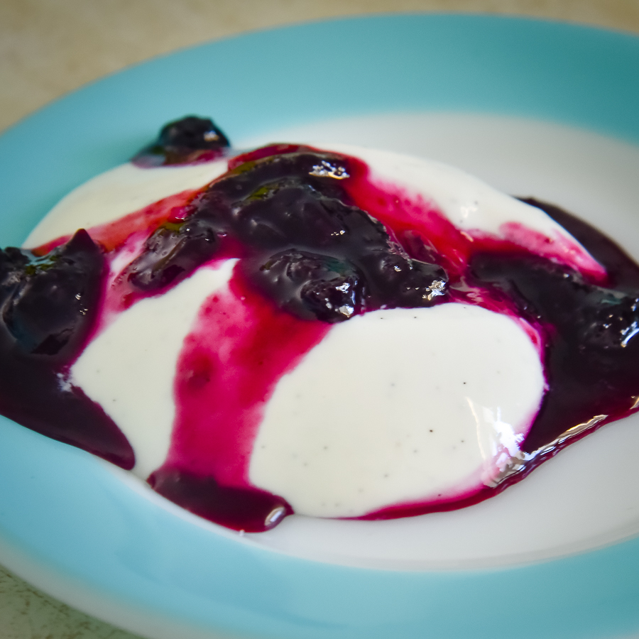 Blueberry Panna Cotta