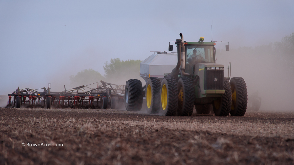 John Deere 9200 Borgault drill planting soybeans North Dakota